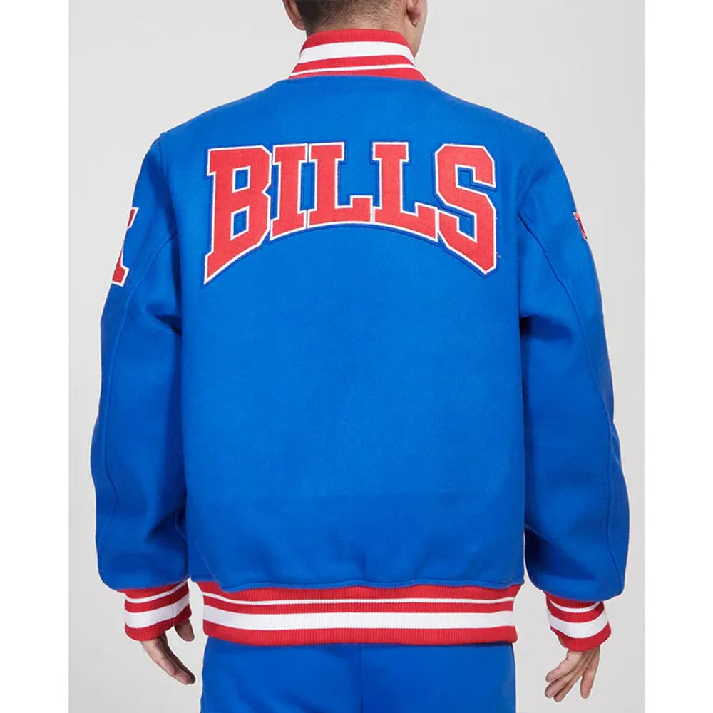Pro Standard Buffalo Bills Crest Emblem Royal Varsity Wool Jacket FBB646003