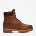 TIMBERLAND PREMIUM 6 INCH WATERPROOF HERITAGE BOOT (MEDIUM BROWN NUBUCK) TB127094214