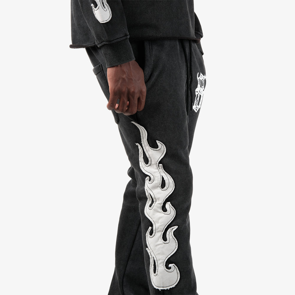 COPPER RIVET BLACK SAINTS FLAME PANTS (BLACK) 631517