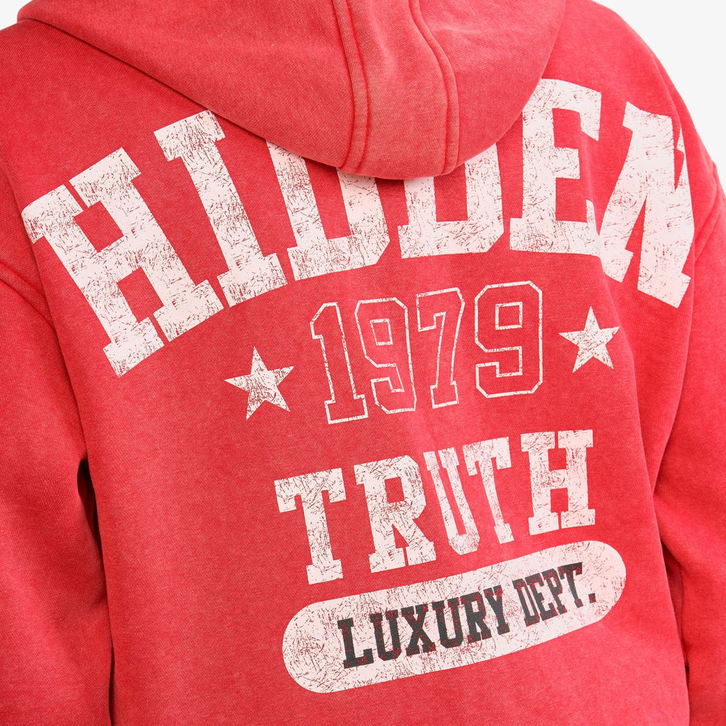 COPPER RIVET HOODIE (RED) 631019R-D