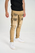 TAKER / CARGO POCKET JEAN SLIM FIT (KHAKI) T4051