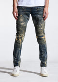 EMBELLISH FEZ BIKER DENIM (INDIGO SAND) EMBSP221-109