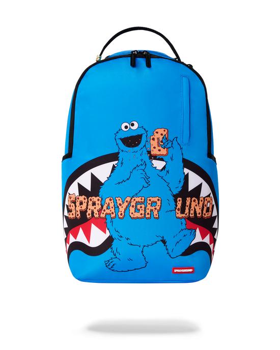SPRAYGROUND SESAME STREET COOKIE MONSTER TAKE A BITE BACKPACK B9122