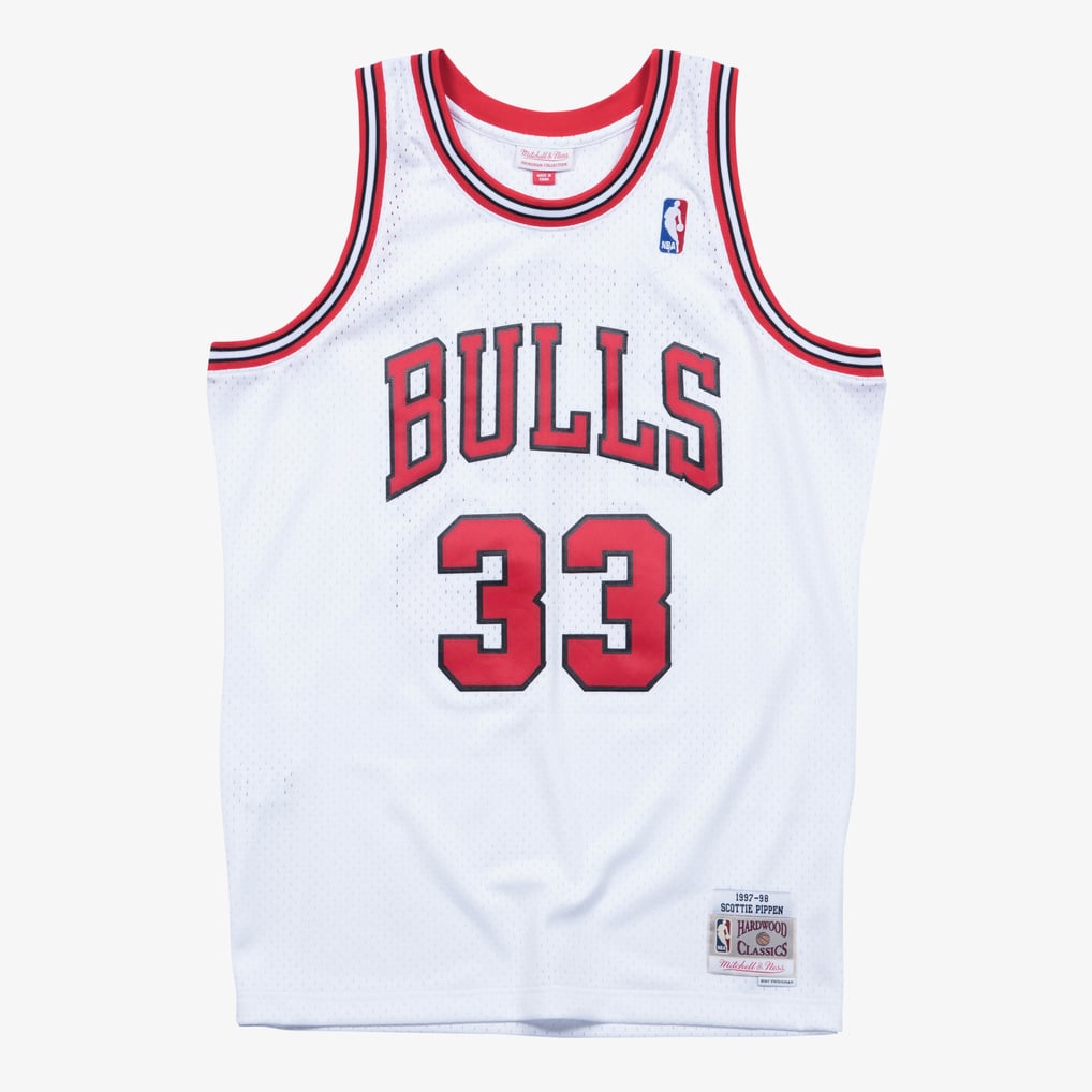 MITCHELL&NESS Scottie Pippen Chicago Bulls 1997-98 White Swingman Player Jersey