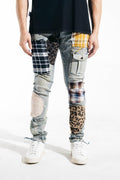 EMBELLISH TREY CARGO DENIM (BLUE PATCHWORK) EMBSP221-141