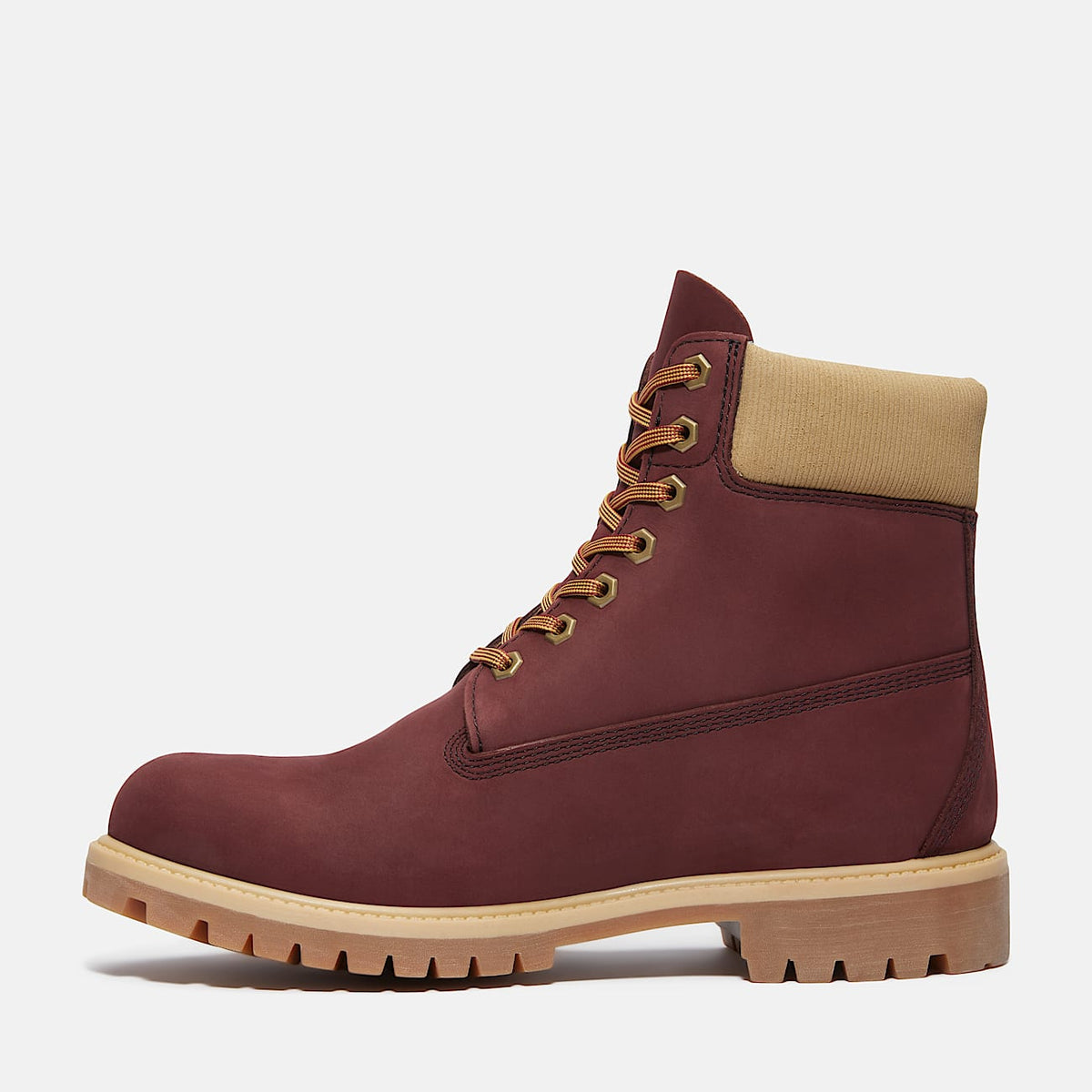 TIMBERLAND PREMIUM 6 INCH WATERPROOF BOOT (BURGANDY NUBUCK) TB0A2P6WEQ3