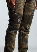 EMBELLISH SALVADOR BIKER DENIM (BROWN) EMBH118-114