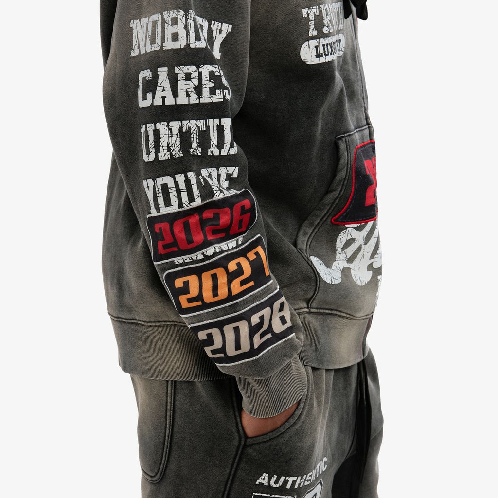 COPPER RIVET HOODIE (BLACK) 631019-BK