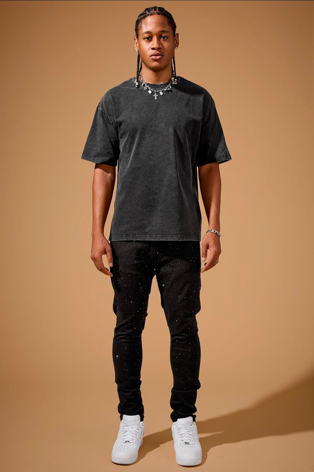 JORDAN CRAIG SLIM TAPER FIT MAGIC CITY DENIM SEAN COLLECTION (JET BKACK) JS2440A