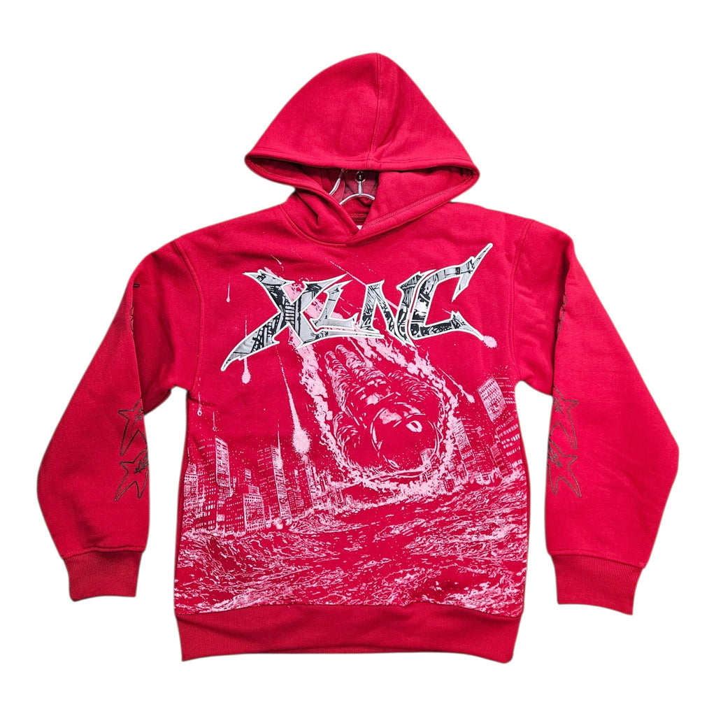 PJ MARK DESIGN HOODIE (RED) F26104