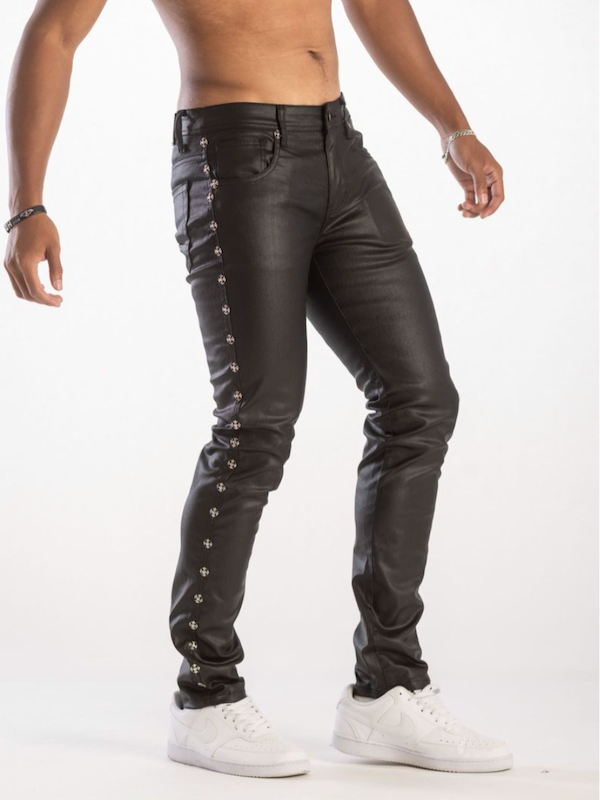 Kindred Denim Cross Coated Skinney Denim (Coated Black) KD 2232