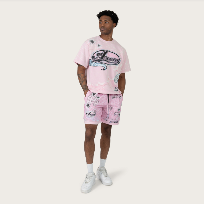 SMOKE RISE ASCEND2-FER TEE (F026S455) PINK