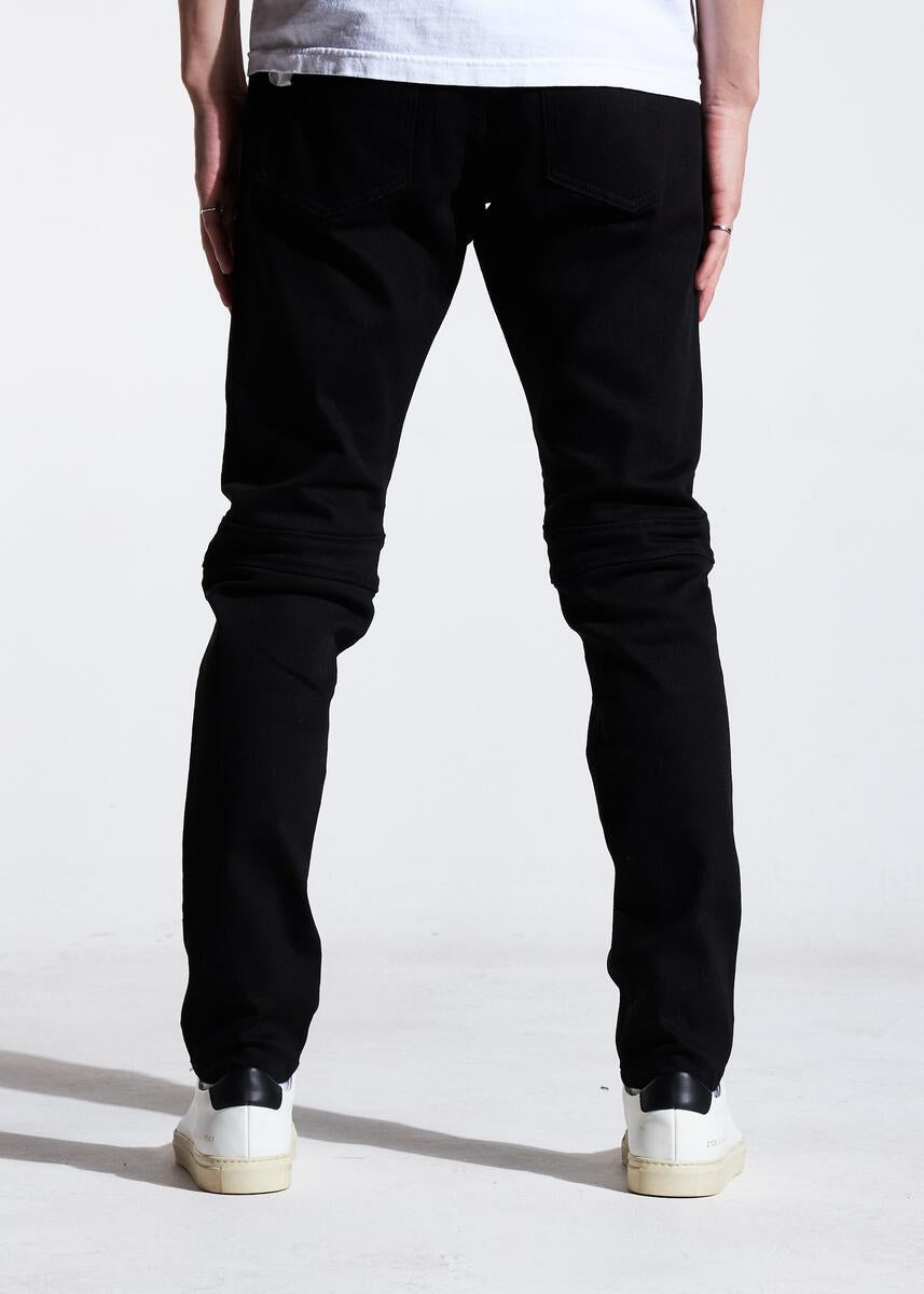 EMBELLISH SUNNY BIKER DENIM (BLACK PAISLEY) EMBSP121-121