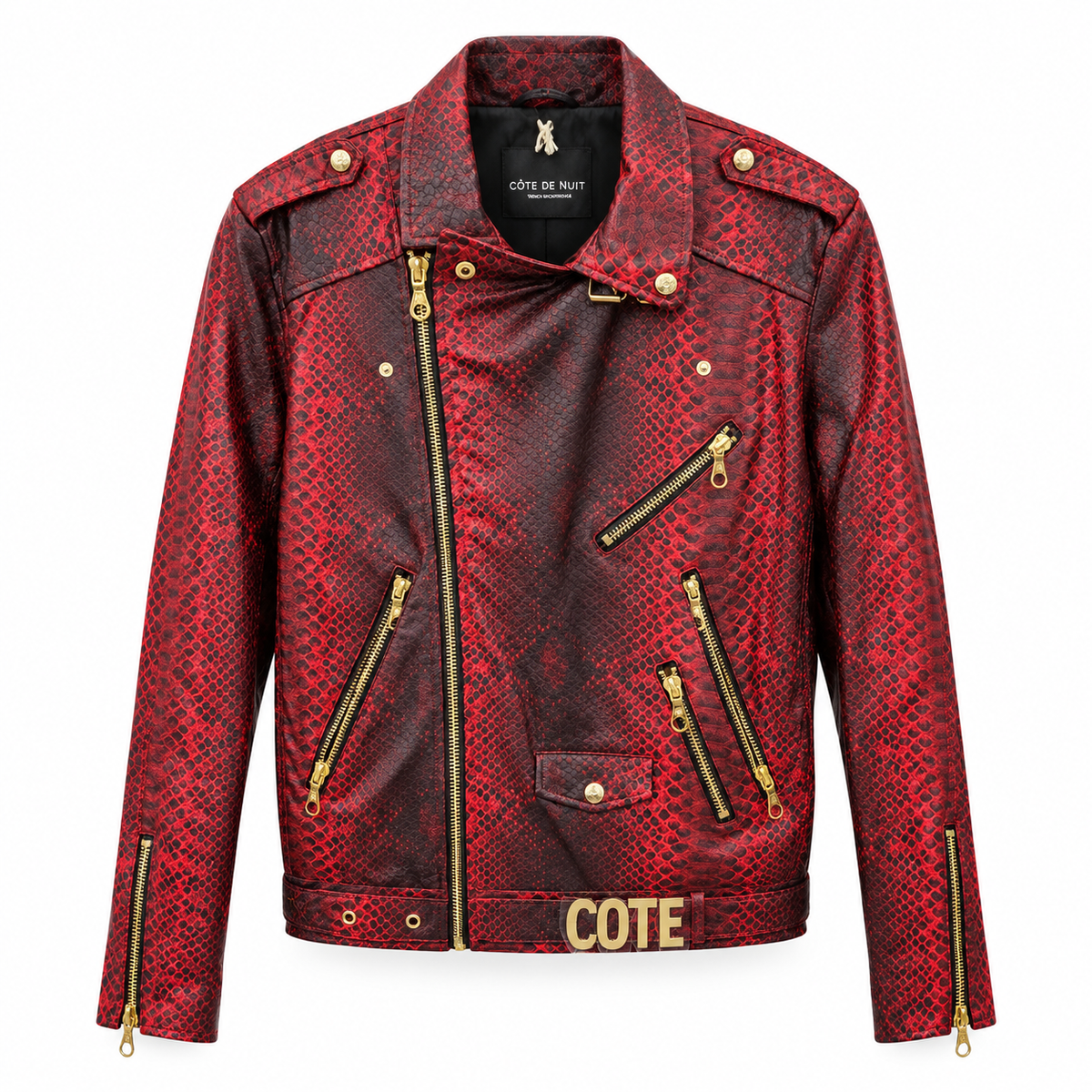 COTE DE NUITS LEATHER JACKET (BURGANDY)