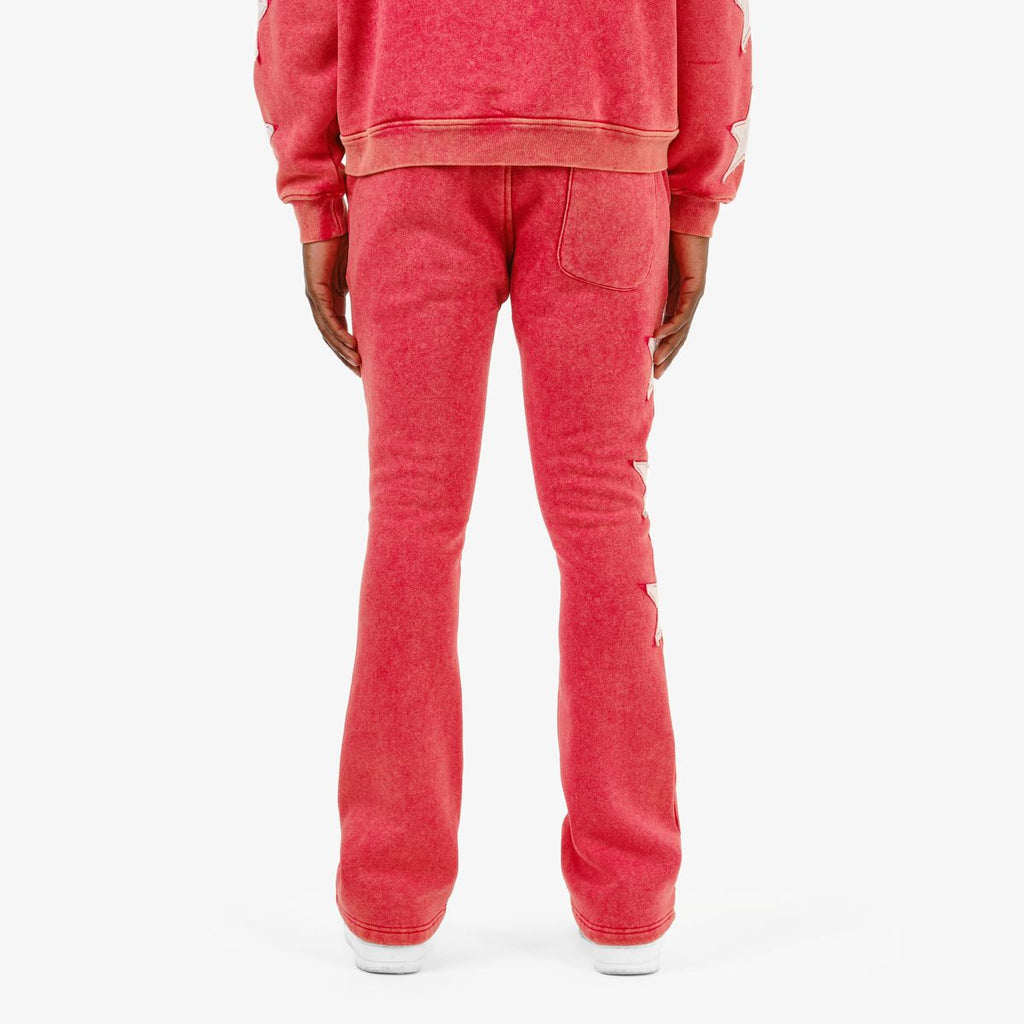 COPPER RIVET WORLDWIDE STACKED PANTS (RED)