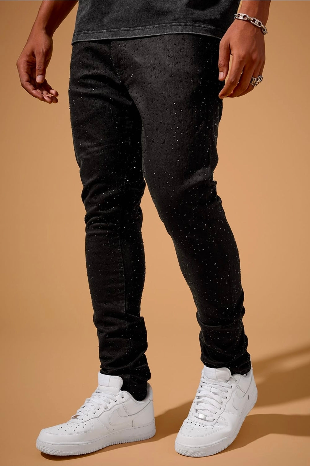 JORDAN CRAIG SLIM TAPER FIT MAGIC CITY DENIM SEAN COLLECTION (JET BKACK) JS2440A