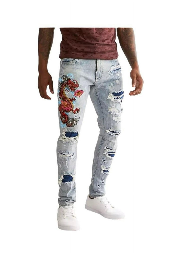 Smoke Rise Taper Stretch Jean (Sunset Blue) JP22628