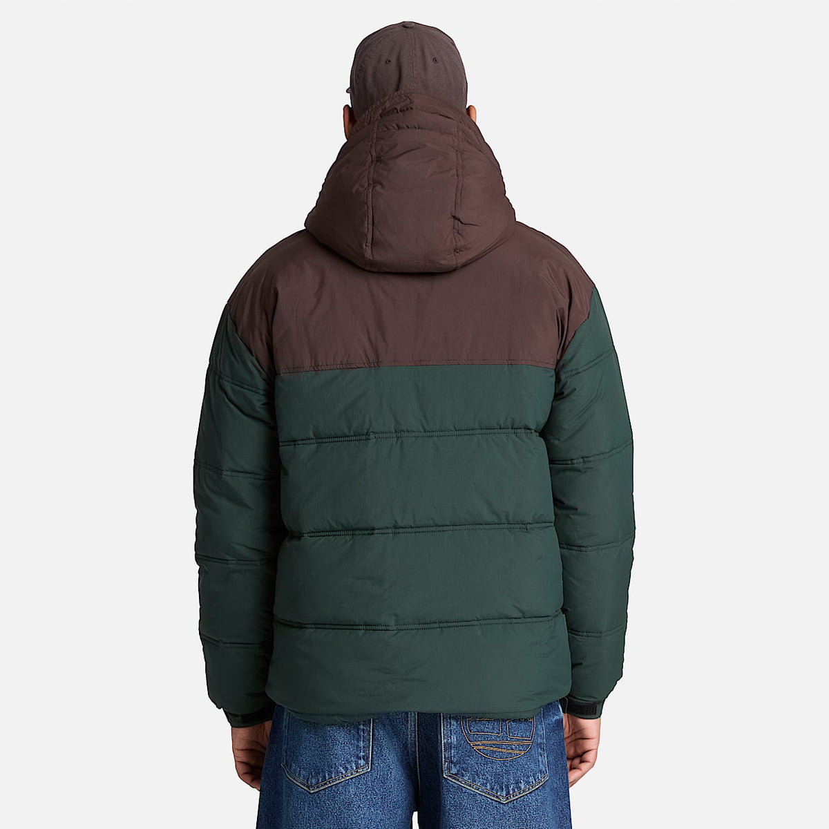 TIMBERLAND WATER REPELLENT PUFFER JACKET (DARK GREEN/BROWN) TBC0YH71AKI
