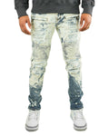 Preme Indigo Moto Denim Jeans (Indigo) PR-WB-992