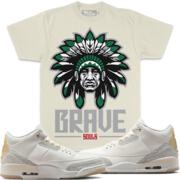 MILLION DOLLA MOTIVE BRAVE SOULS TEE ( NATURAL SAIL)