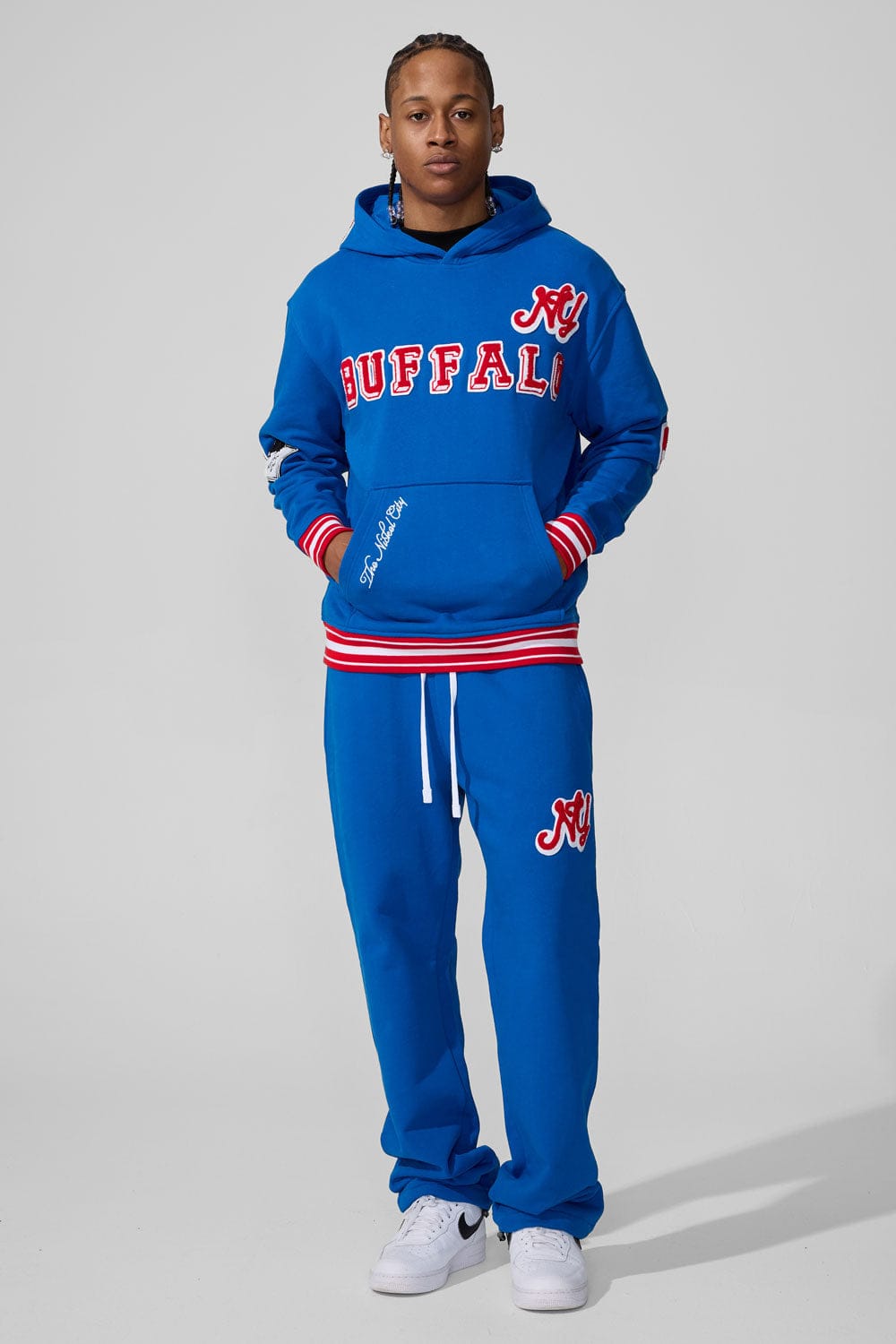 Jordan Craig Buffalo Mafia Pullover Hoodie Royal (8805H)