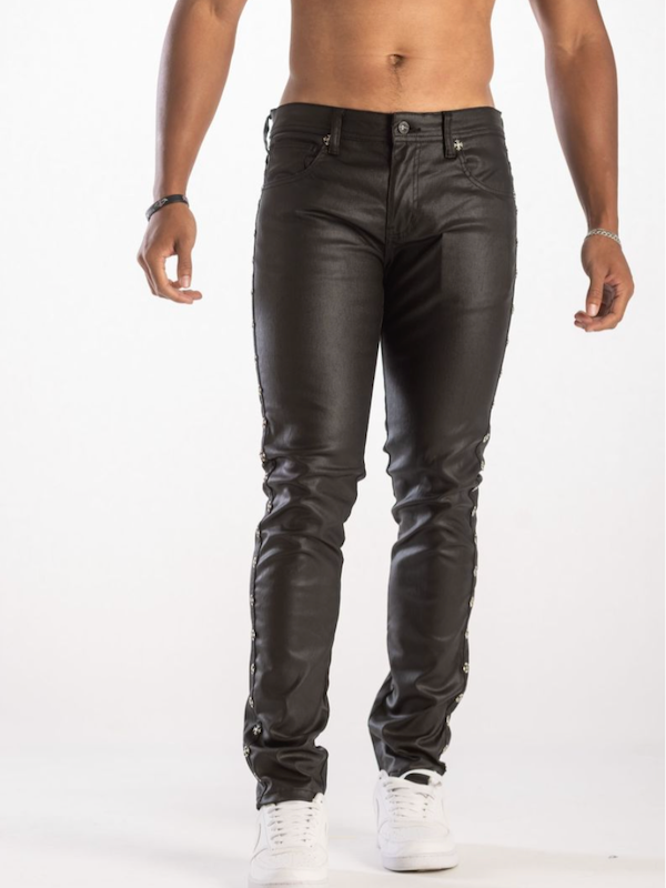 Kindred Denim Cross Coated Skinney Denim (Coated Black) KD 2232