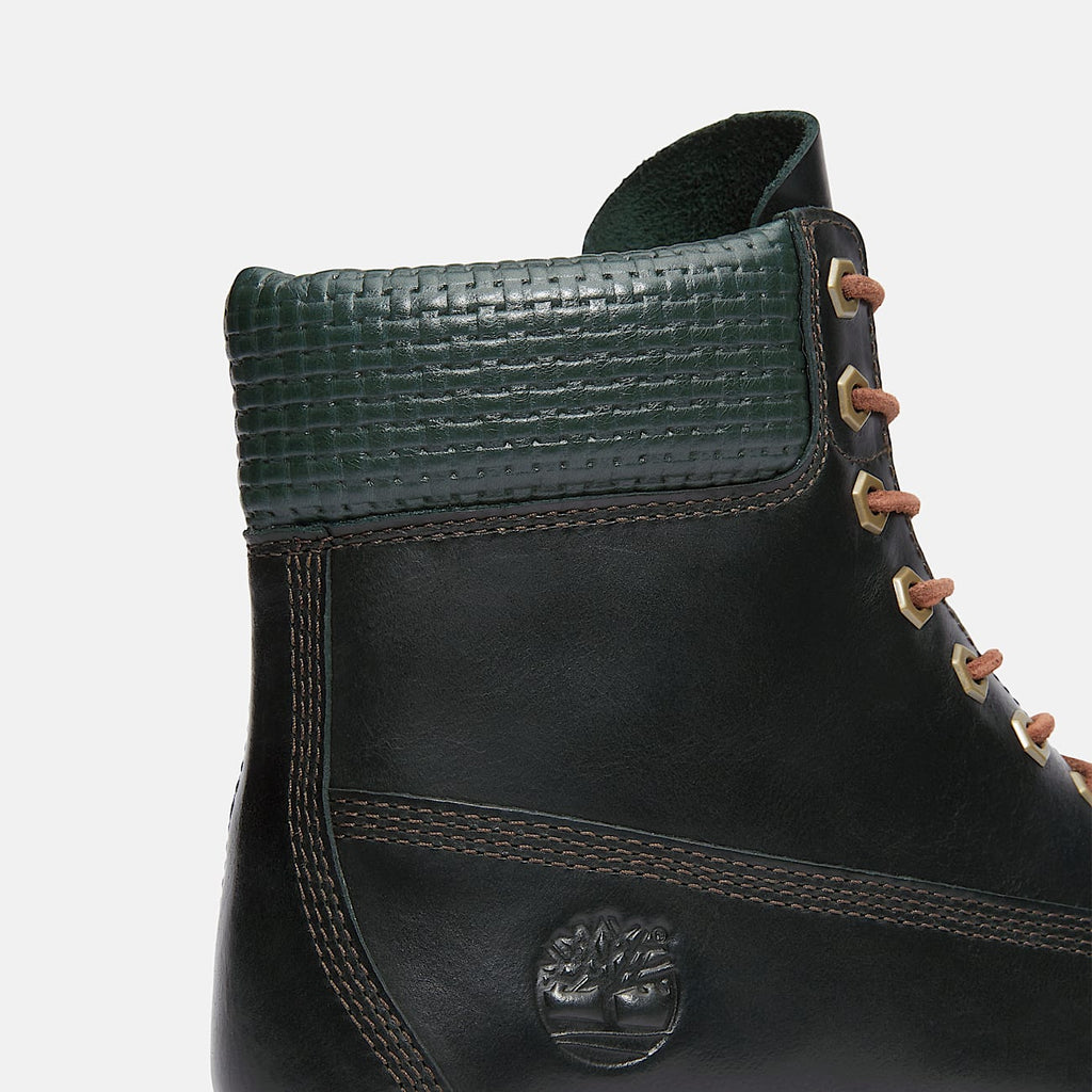 TIMBERLAND PREMIUM 6 INCH EMERALD WOODS WATERPROOF BOOT (DARK GREEN FULL GRAIN) TB0A2P6WEEQ