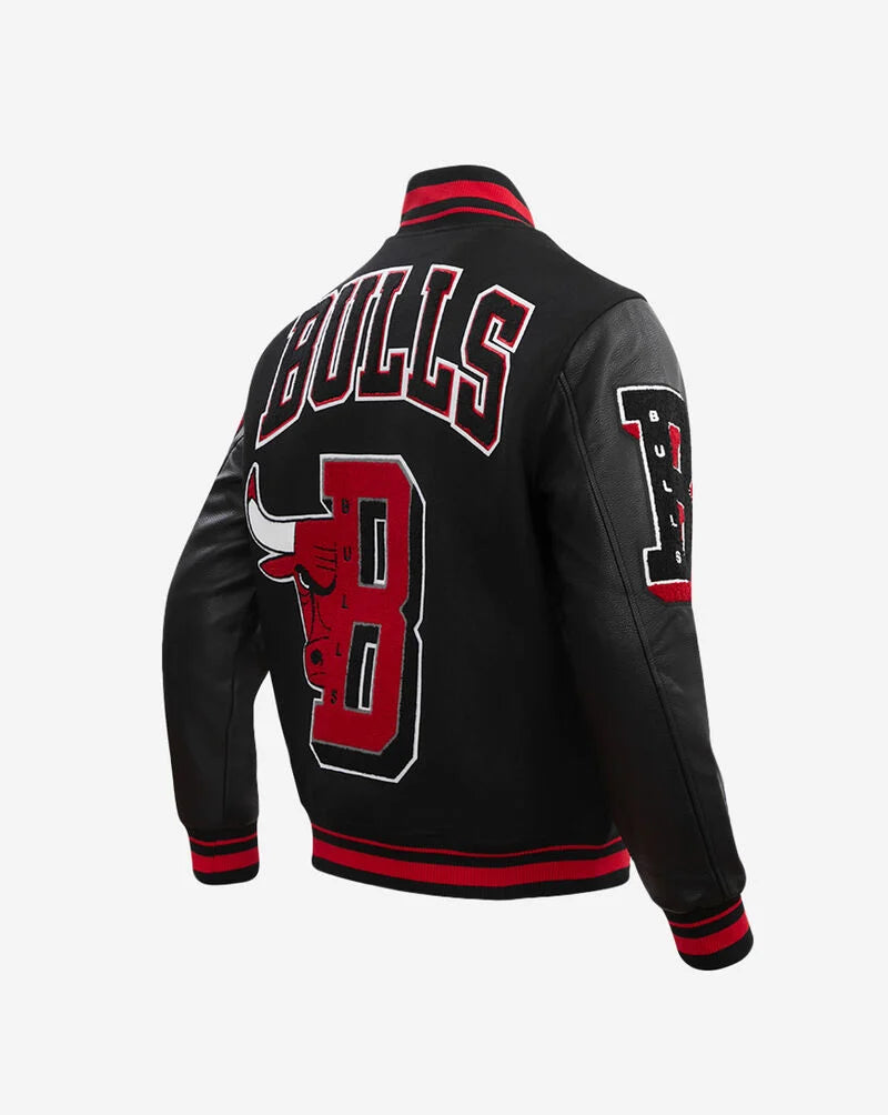 Pro Standard Chicago Bulls Mash Up Rib Wool Varsity Jacket BCB6515750