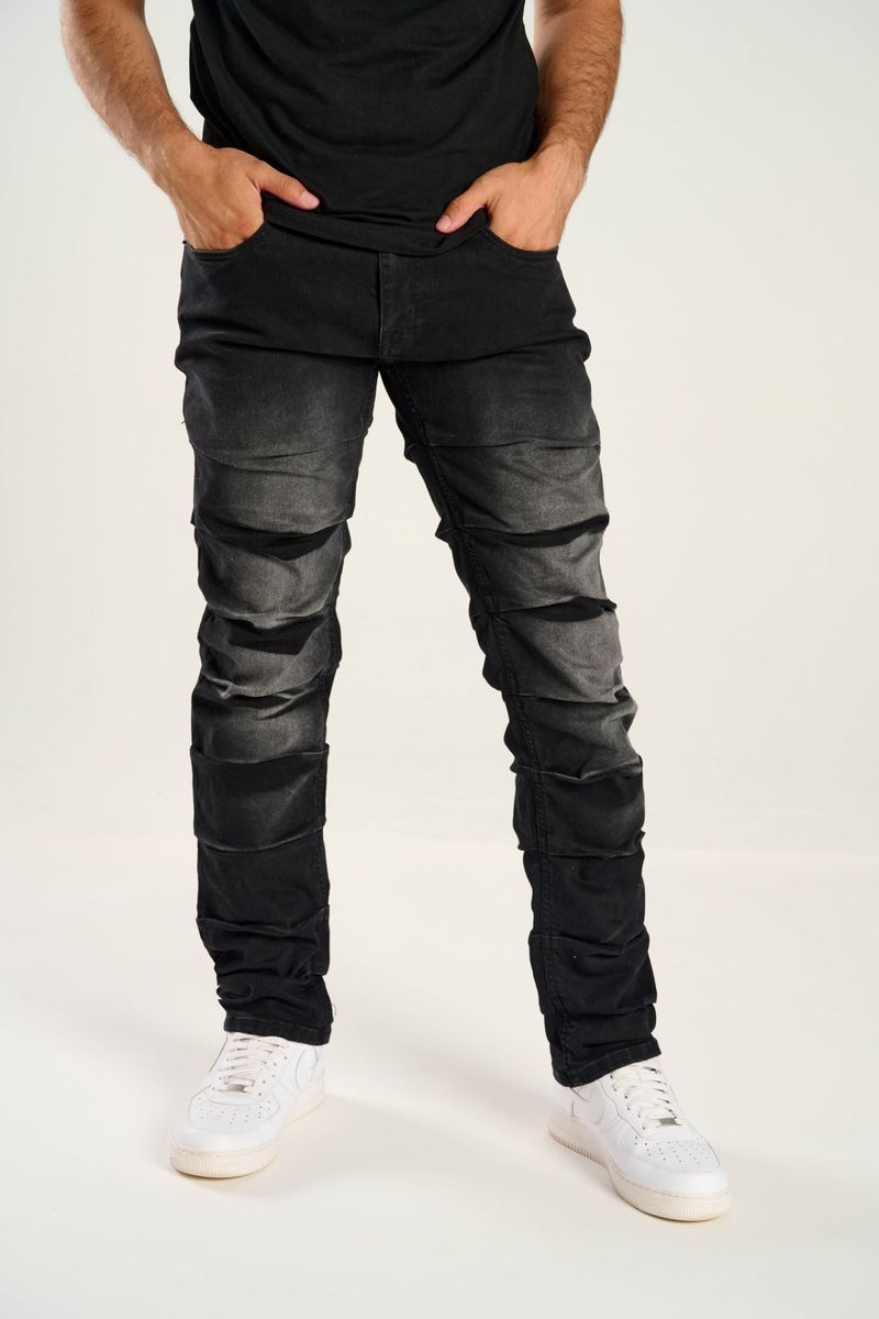 TAKER SLIM STRAIGHT DENIM T4049 (BLACK)