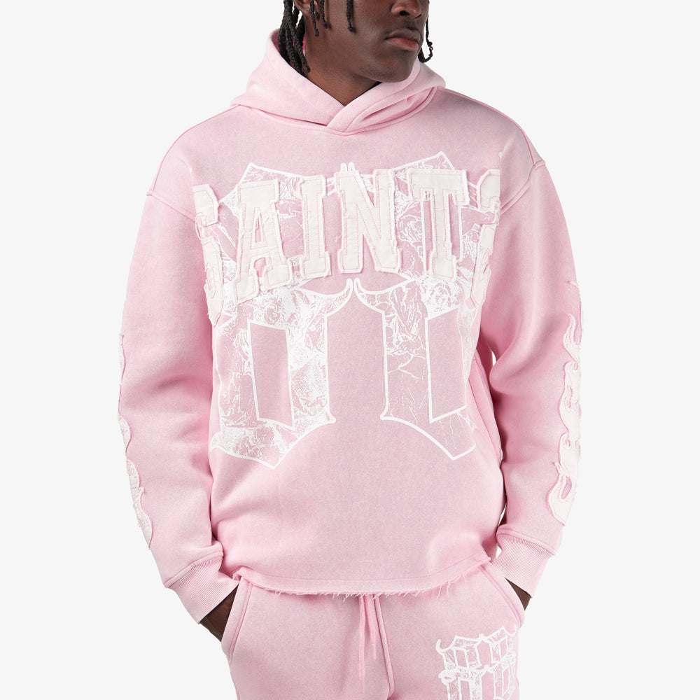 COPPER RIVET PINK SAINTS PULL-OVER HOODIE (PINK) 631017