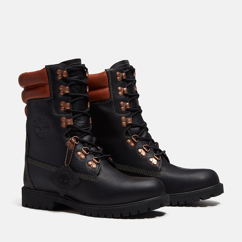 Timberland® Heritage Waterproof Super Boot (Black Full Grain/ Rust) TB0A2QECAME