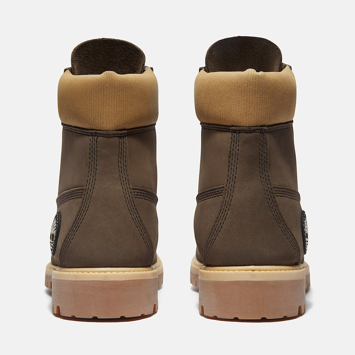 TIMBERLAND PREMIUM 6 INCH WATERPROOF BOOT (DARK BROWN NUBUCK/OLIVE) TB0A2P6WA4J