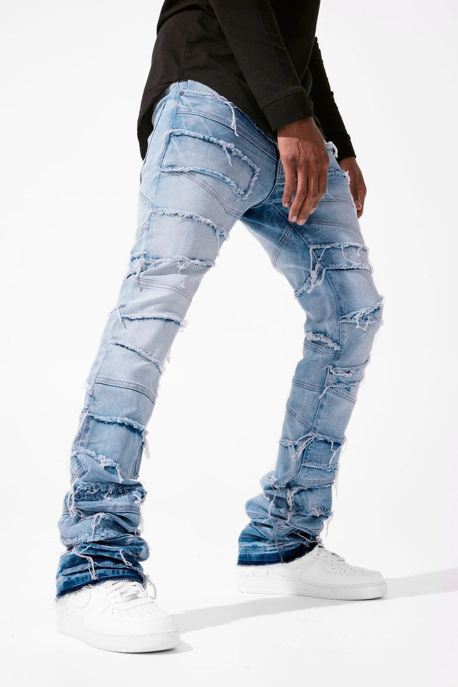 JORDAN CRAIG MARTIN STACKED - PSYCHOSIS DENIM (ICE BLUE) JTF1150