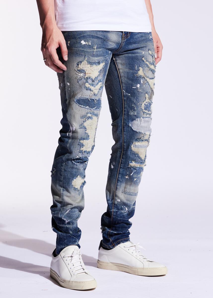 EMBELLISH DAMIEN DENIM (BLUE) EMBF221-101