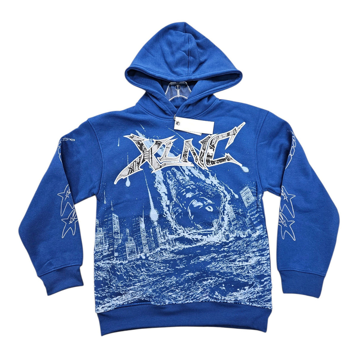 PJ MARK DESIGN HOODIE (ROYAL) F26104