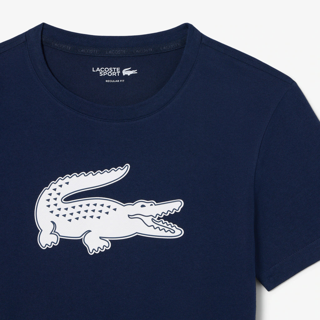 LACOSTE / ULTRA DRY XXXL LOGO SPORT T-SHIRT ( NAVY)