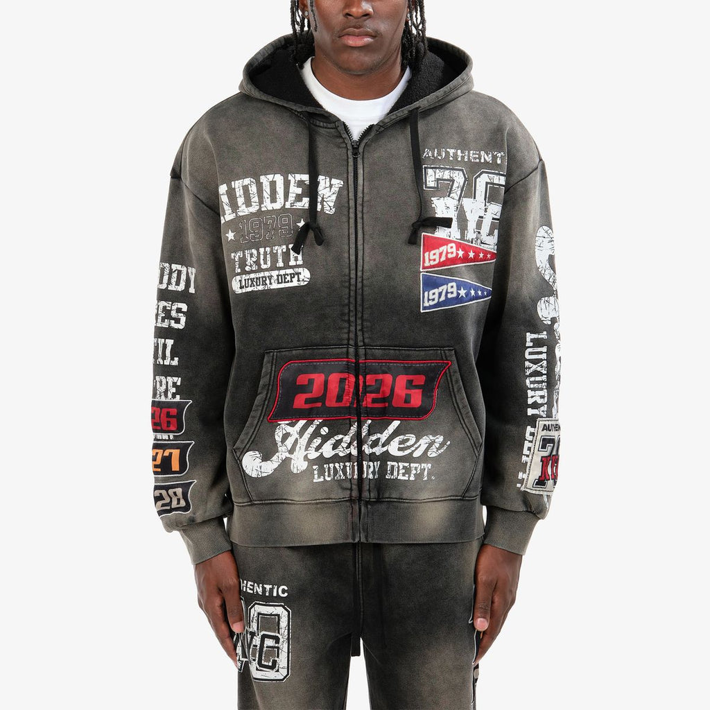 COPPER RIVET HOODIE (BLACK) 631019-BK