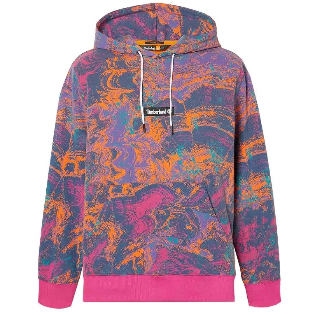 TIMBERLAND BLUZA Z KAPTUREM PRINTED HOODIE