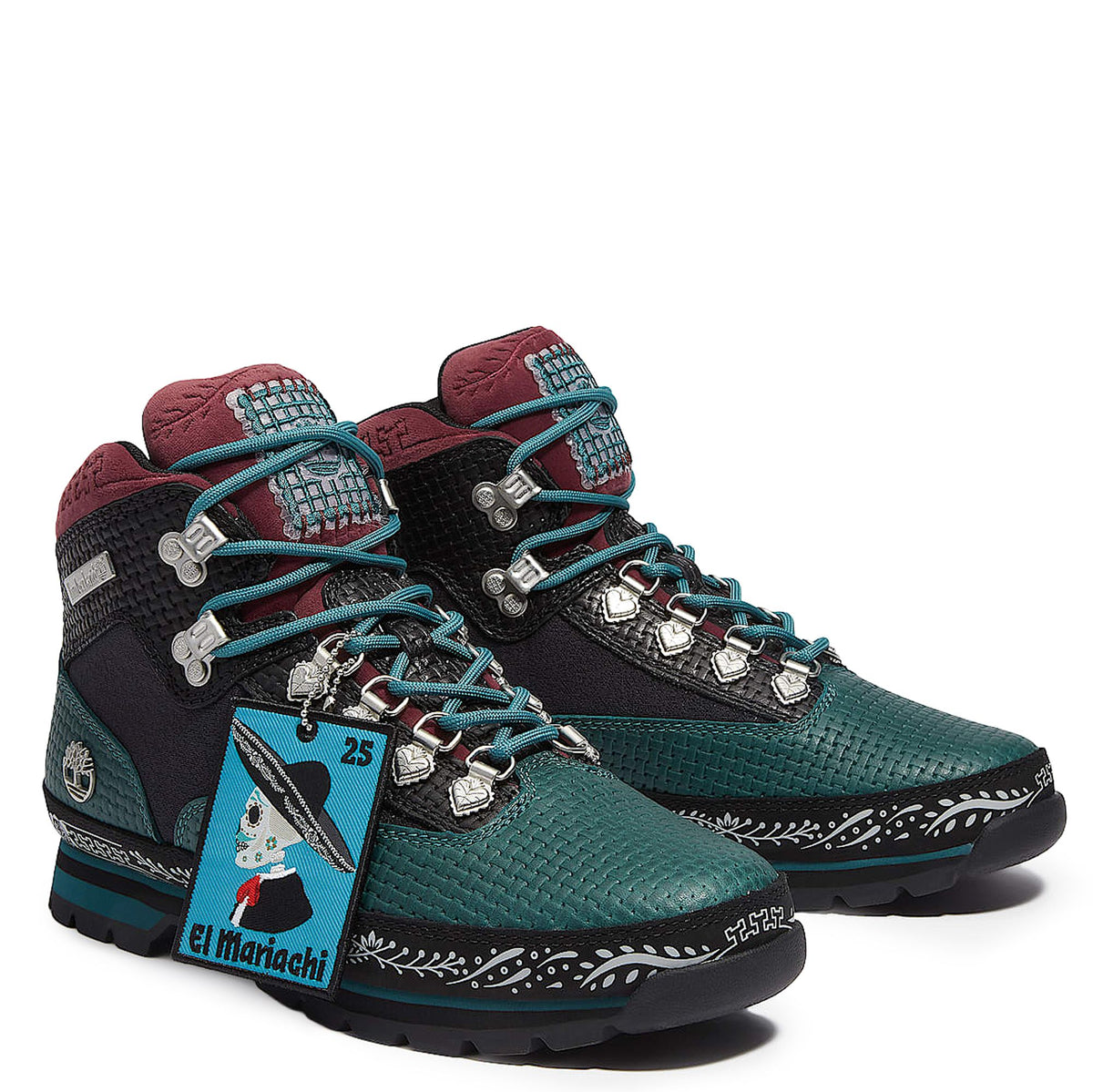 TIMBERLAND DIA DE MUERTOS EURO HIKER BOOT (TEAL FULL GRAIN) TB0A2P27A4W
