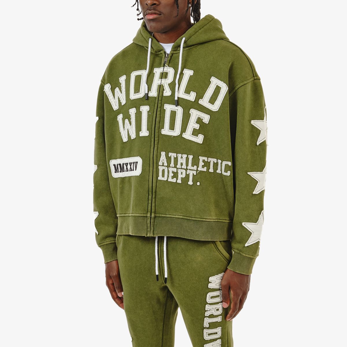 COPPER RIVET WORLDWIDE HOIDIE (OLIVE)