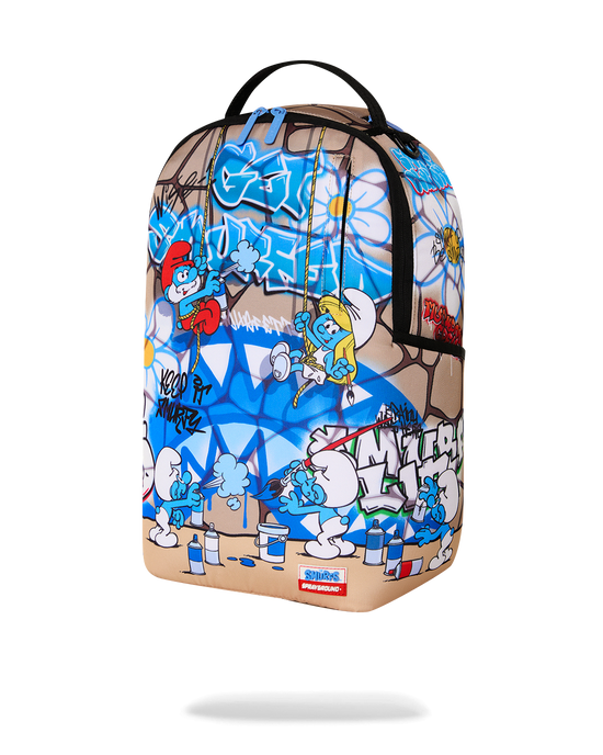 SPRAYGROUND SMURFS BIG MURAL BACKPACK B9084