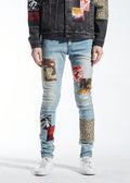 EMBELLISH SNYDER DENIM (BLUE PATCHWORK) EMBSP220-139