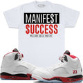MILLION DOLLA MOTIVE MANIFEST  SUCCESS TEE (white)