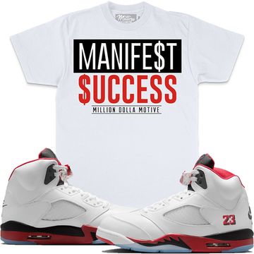 MILLION DOLLA MOTIVE MANIFEST  SUCCESS TEE (white)