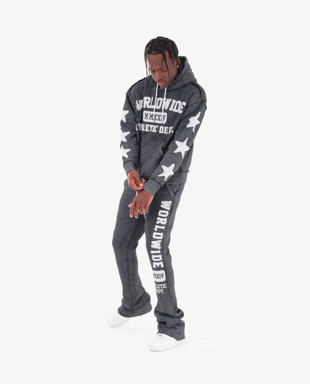COPPER RIVET WORLDWIDE HOODIE (BLACK)