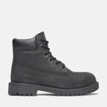 Junior Timberland® Premium 6-Inch Waterproof Boot (Black Nubuck)