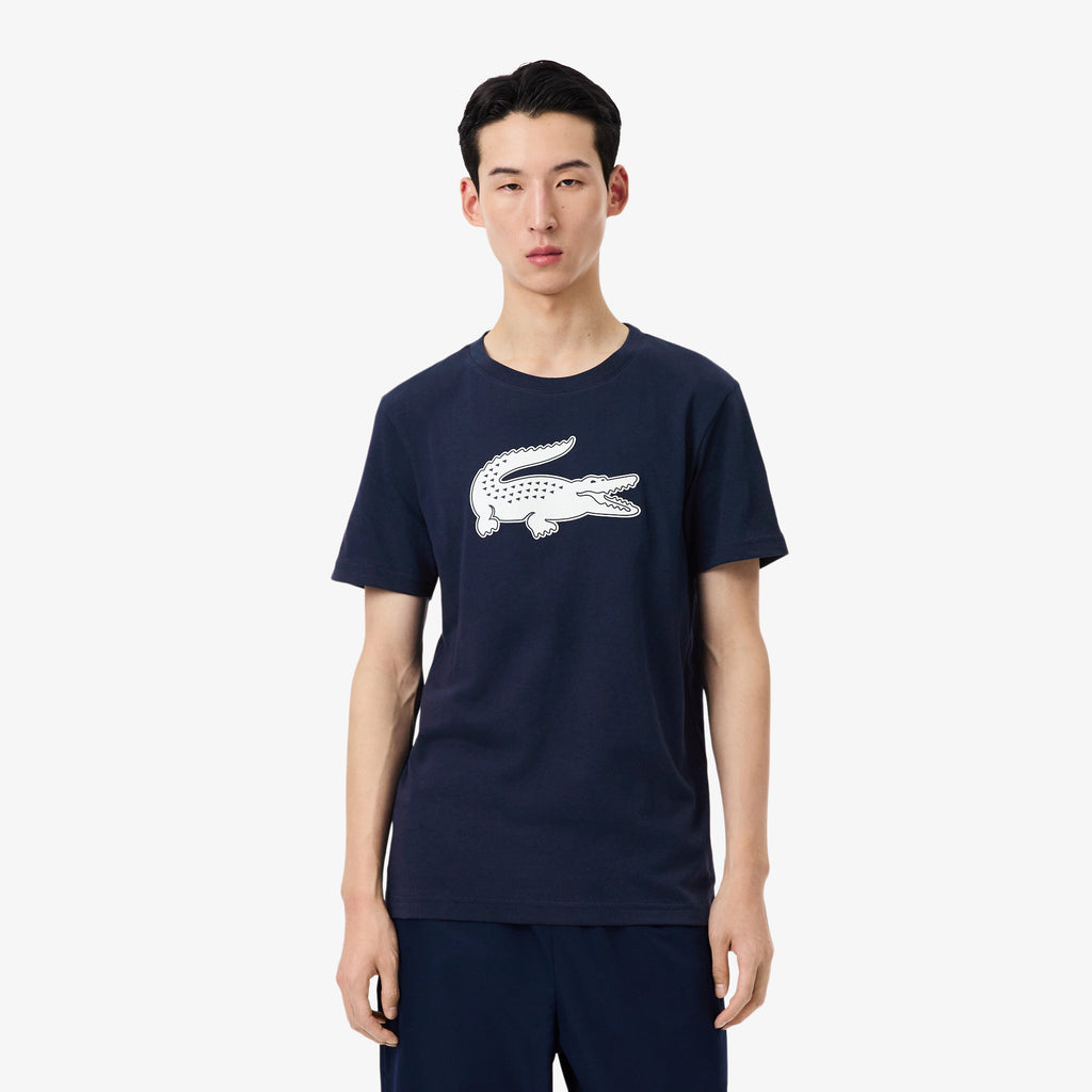 LACOSTE / ULTRA DRY XXXL LOGO SPORT T-SHIRT ( NAVY)