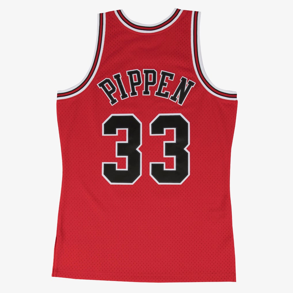 MITCHELL&NESS Men's Scottie Pippen Red Chicago Bulls 1997/98 Hardwood Classics Swingman Player Jersey