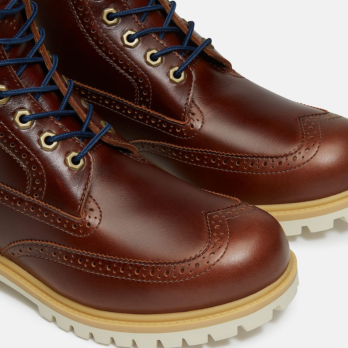 TIMBERLAND PREMIUM 6 IN LACE BROUGE WINGTIPS WP BOOT (BROWN FULL GRAIN) TB0A2A8VEM4