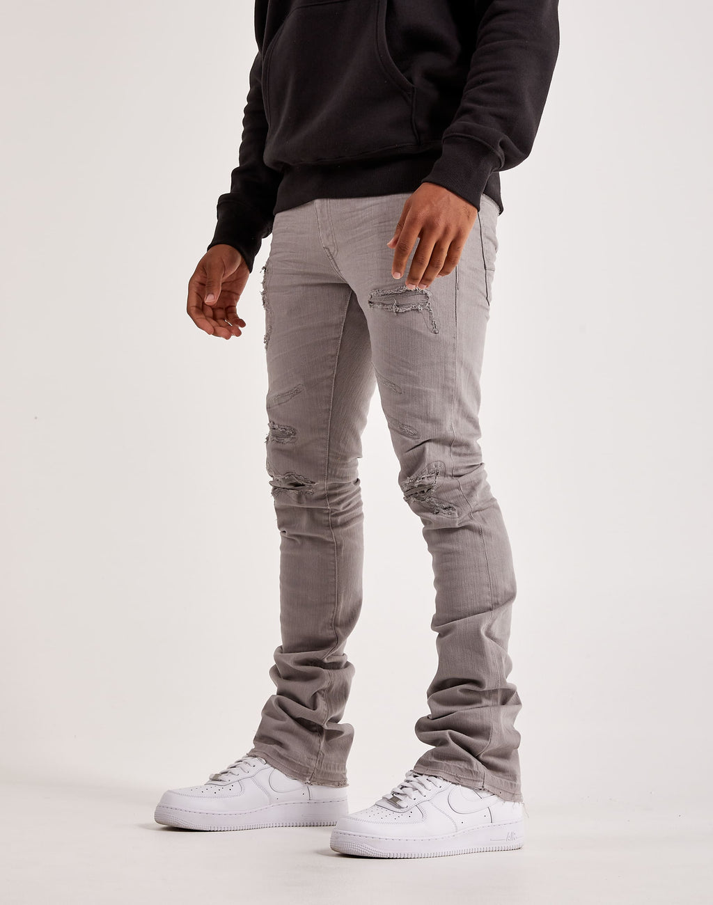 Jordan Craig Martin Stacked Tribeca Twill Pants (Light Grey) JTF956R